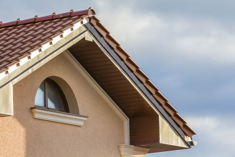 House with well-visible overhangs providing shade and architectural detail.