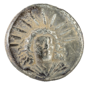 Ancient silver coin.